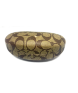 Coach Signature C Print Sunglasses Eyeglasses Case Clam Shell Style Tan ... - $19.80