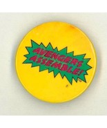 1986 AVENGERS ASSEMBLE Marvel Comics Button / Pin - £7.78 GBP