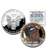 BARRY BONDS 2001 American Silver Eagle Dollar 1 oz U.S. Colorized Coin 7... - £66.14 GBP