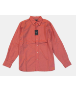 New Cremieux Men&#39;s Classic Fit Oxford Long Sleeve Woven Shirt Melon Medium - $67.39 CAD