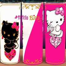 Hello Kitty Good and Bad Diamond Heart Coffee Cup Mug Tumbler 20oz - £15.94 GBP