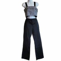 Old Navy Black Stretch Collection Mid Rise Flared Pants 8 - £14.83 GBP