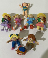 Vintage 1984 Cabbage Patch Kids Mini Dolls Lot of 8 Rare 2” PVC - £21.49 GBP