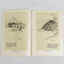 Vtg 1922 Magazine Illustration Castles In Spain Vernon Howe Bailey 8 Drawings - £5.32 GBP