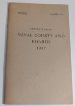Excerpts from Naval Courts and Boards 1937 - Prepared in May 1944 - £6.72 GBP