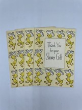 Vintage 1950s 1960s Thank You Shower Gift  Hallmark Scrapbook Ephemera Ducks 4 - £5.38 GBP