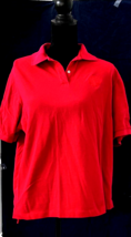 Ladies  Red Polo, Cross Creek, 2 Buttons, XL,  Prairie View Golf Logo - £16.62 GBP