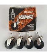 Master Mercury Casters D472-1/2 LH Set of Four 2-1/2&quot; Tapered Wheel Cast... - $21.99