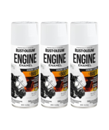 Rust-Oleum Engine Enamel Ceramic Coating Up To 600 F Gloss White Lot Of 3 - $35.63