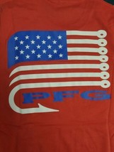 Columbia Mens Short Sleeve Flag Print T-Shirt Size Medium Color Orange - $48.00