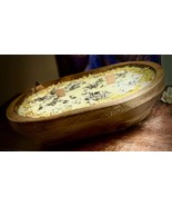 Rustic Dough Bowl Candle | Wood Wick Candle with Dried Herbs | Farmhouse... - $32.00