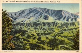 Mt. LeConte, Altitude 6593 Feet, Great Smoky Mountains National Park Postcard - £5.51 GBP