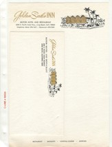 Vintage Stationery Envelope Letterhead Golden Sails INN, Long Beach, Calif. - £6.76 GBP