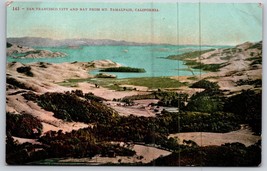 San Francisco City an Bay from Mount Tamalpais CA UNP Unused DB Postcard C16 - £8.01 GBP