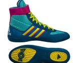 Adidas | G25907 | Combat Speed 5 | Aqua Yellow Teal Wrestling Shoes | Br... - $94.99
