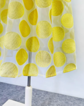 Summer A-line Polka Dot Midi Skirt Outfit Women Yellow Organza Plus Size Skirts image 4