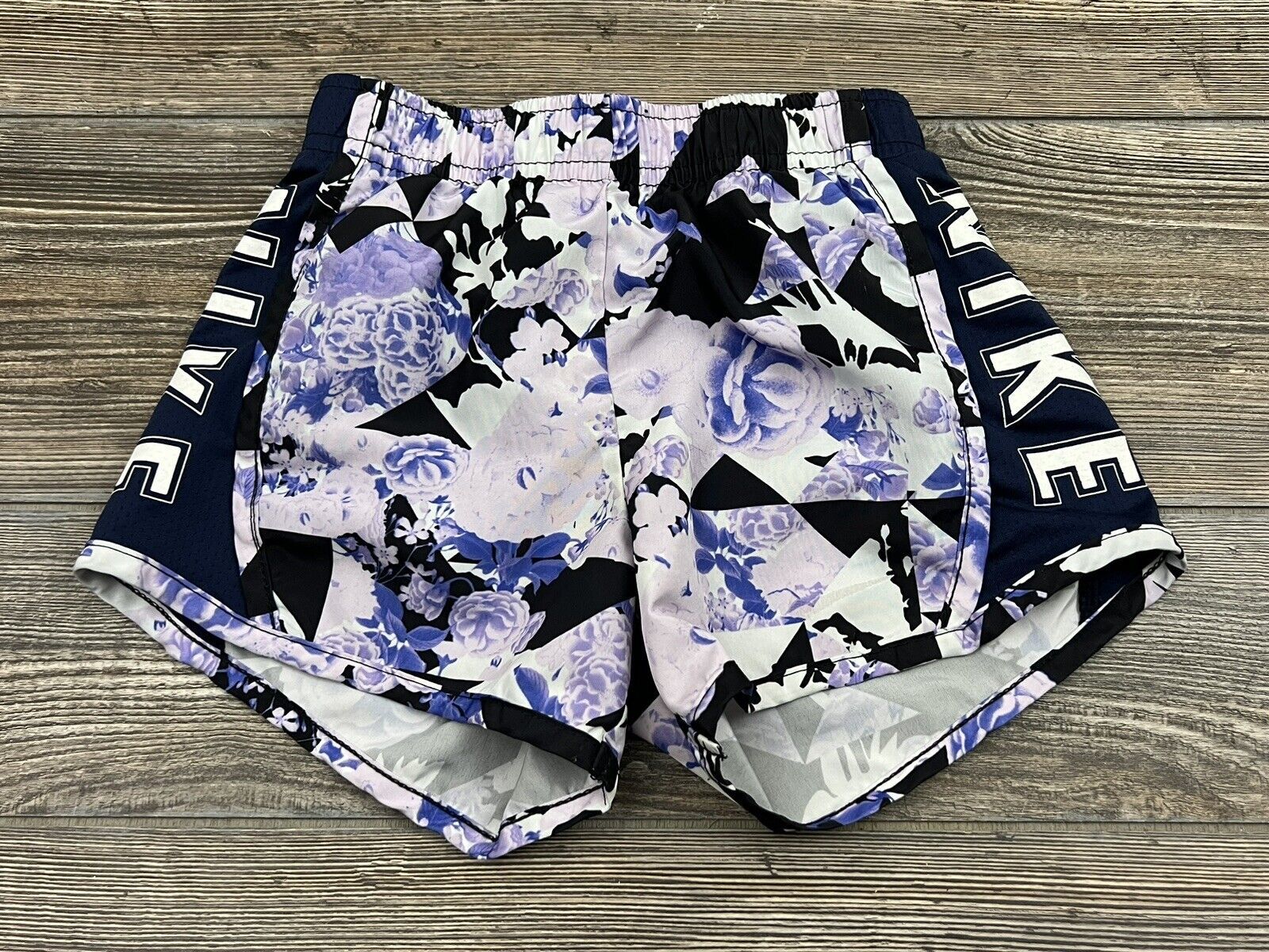 Primary image for Nike Dri-Fit Shorts Youth Girls Size Small 4/5 Floral Print, Lined, Athletic