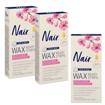 Nair Hair Remover Wax Ready Strips for Legs &amp; Body, No Mess Waxing Kit for Hair  - £26.37 GBP