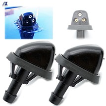 x2 Front Windshield Wiper Washer Nozzle Jet Sprayer Hood Water Clean Jets For  S - £35.86 GBP