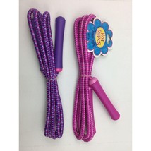 Hot Ropes Set of 2 Jump Ropes 7&#39; Pink Purple Spring Summer Outdoor Fun Kid Girls - £7.96 GBP