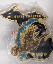 MICHIGAN STATE CHAPTER NWTF WILD TURKEY USA HUNTERS LAPEL PIN BIRD PIN N... - $22.99