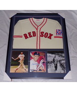 Ted Williams Signed Framed 34x39 Jersey &amp; Photo Display Upper Deck Red Sox - £1,245.58 GBP