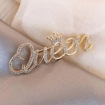 Elegant DiamondStudded Initial Brooch  Fashion Accessory - $28.95+
