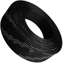 Tupavco Phone Cable 300ft Rounded Black Roll (100m Long) 4x1/0.4 26 AWG Gauge So - $62.99