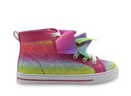 JoJo Siwa Multi-Stripe High-Top Sneaker Size 13 Girls NEW - £16.47 GBP