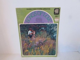 Vtg 1972 Songs Of Love Sheet Music Songbook For Chord Organs Estey 28 Pgs - £5.50 GBP