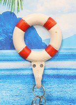 Cast Iron Nautical Sea Coastal Sailor Lifeguard Life Ring Buoy Wall Hook... - $331.31 MXN