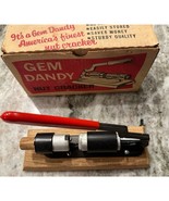 Gem Dandy Nut Cracker Precision Machined Metal Adjustable Sizes + Box Vi... - $16.45