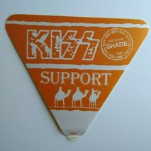 KISS Hot In The Shade Cloth Fabric Backstage Pass Original Hard Rock 1990 Orange - £12.96 GBP