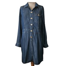 Tommy Hilfiger Roll Tab Sleeve Denim Dress with Pockets Size 6 - $34.65