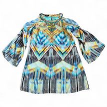 VTG Bebe Women’s Cold Shoulder Bell Sleeve Dress Sz XS Heather Grey Bead... - $19.75