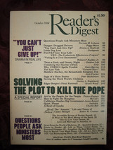 Readers Digest October 1984 Edgar Bergen Casey Stengel Robert W. Creamer - £5.38 GBP