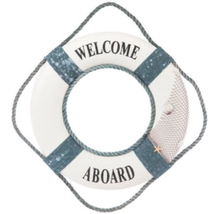 ?Welcome Aboard Wall Buoy Mediterranean Buoy Hanging Buoy????Buy Now??? - £31.17 GBP