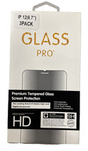 3 Pack Tempered Glass For iPhone 12 Pro Max 6.7 inch Glass Pro HD Clear - $10.88