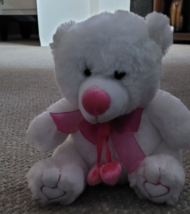 Playful Plush Chrisha Stuffed Bear Heart Valentines Day Love Cute Gift - £7.94 GBP