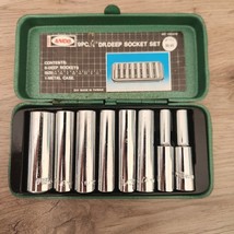 Vintage Anco 185476 9pc. SAE  1/4&quot; Drive Ratchet Deep Socket Set - £7.65 GBP