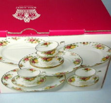 Royal Albert Old Country Roses 12 PC Set of 4 Dinner Plates-4 Cups-4 Sau... - £172.13 GBP