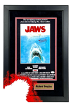 Richard Dreyfuss Autographed JAWS Bloody Bite Bite Framed Movie Poster JSA Photo - £543.53 GBP