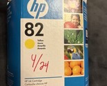 HP C4913A Genuine Ink Cartridge HP 82 Yellow Ink dated 02/2011 - $19.79
