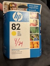 HP C4913A Genuine Ink Cartridge HP 82 Yellow Ink dated 02/2011 - £15.81 GBP