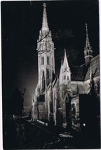 Hungary Postcard Budapest Matyas Templom Matthias Church St Stephans Monument - £2.21 GBP