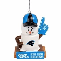Carolina Panthers S&#39;mores Christmas Holiday Tree Ornament NFL Football - €8,21 EUR