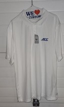 New NWT White Elevate ACC Branded Mens Polo Shirt 2XL 3 Button - $37.99