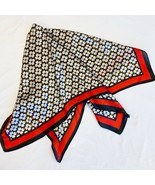Four Petal Clover Scarf Red Border - €12,83 EUR