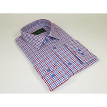Men 100% Cotton Sport Shirt CIERO MONTERO Turkey Dress/Casual #9065-01 Blue/red image 4