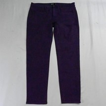 Just Black 32P Mid Rise Skinny Moto Purple Stretch Denim Womens Jeans - $14.99